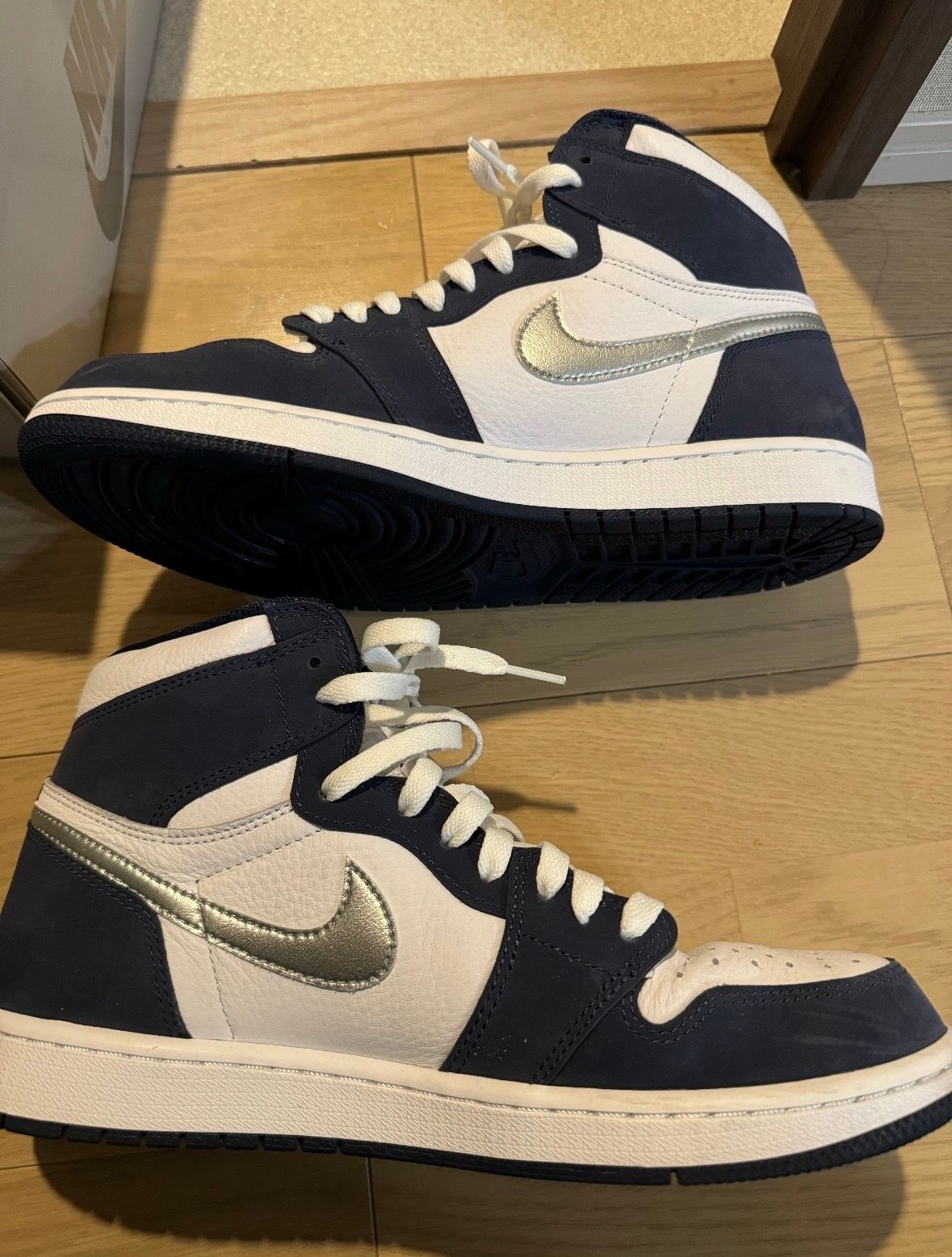 Nike Air Jordan 1 High OG CO.JP "White/Midnight Navy" (2020) (Standard Box)