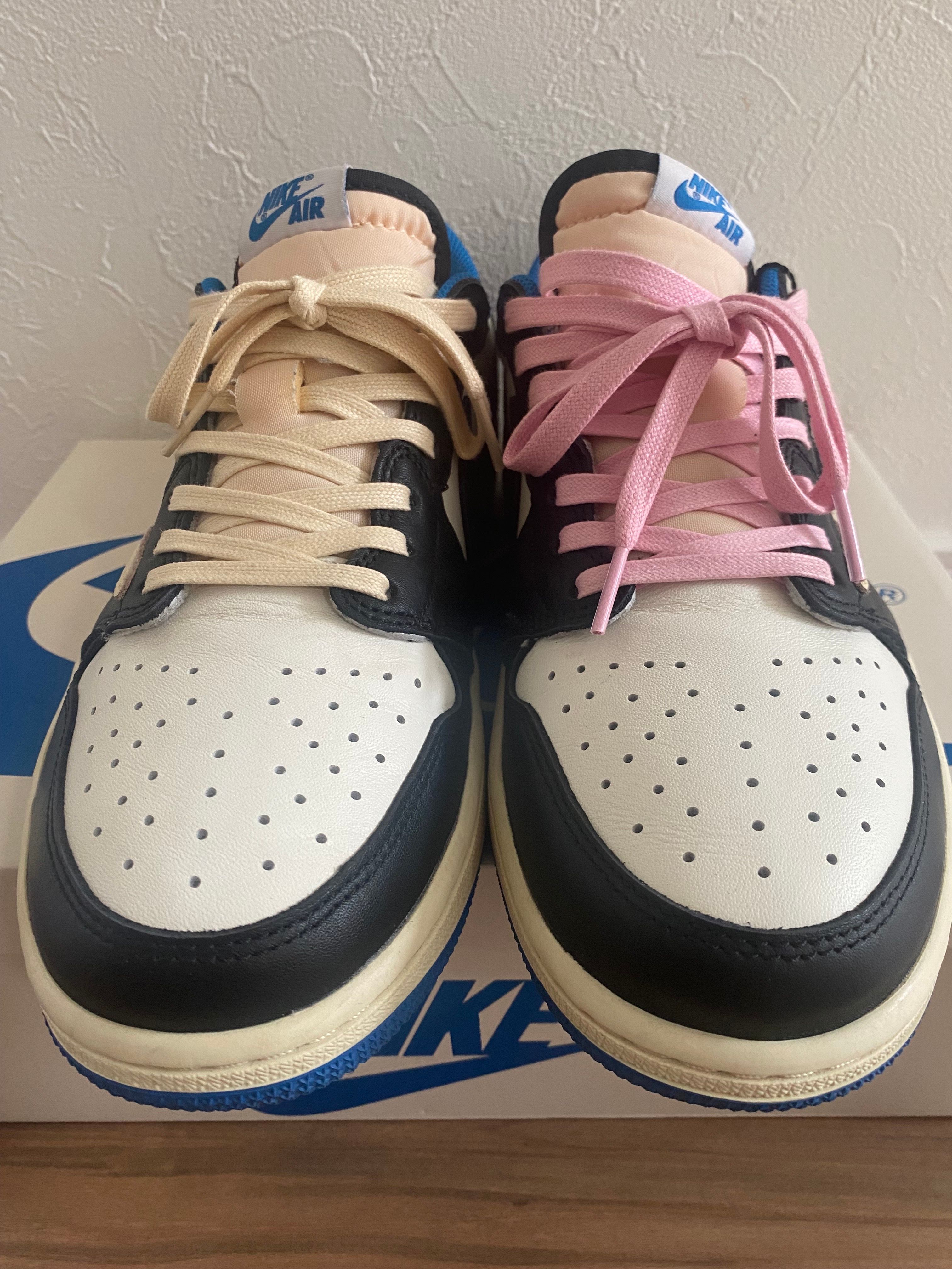 Travis Scott × fragment design × Nike Air Jordan 1 Low OG SP "Military Blue"