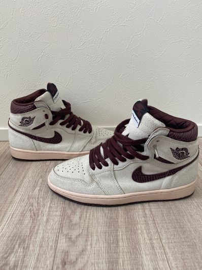 A Ma Maniere × Nike Air Jordan 1 Retro High OG "Sail and Burgundy"