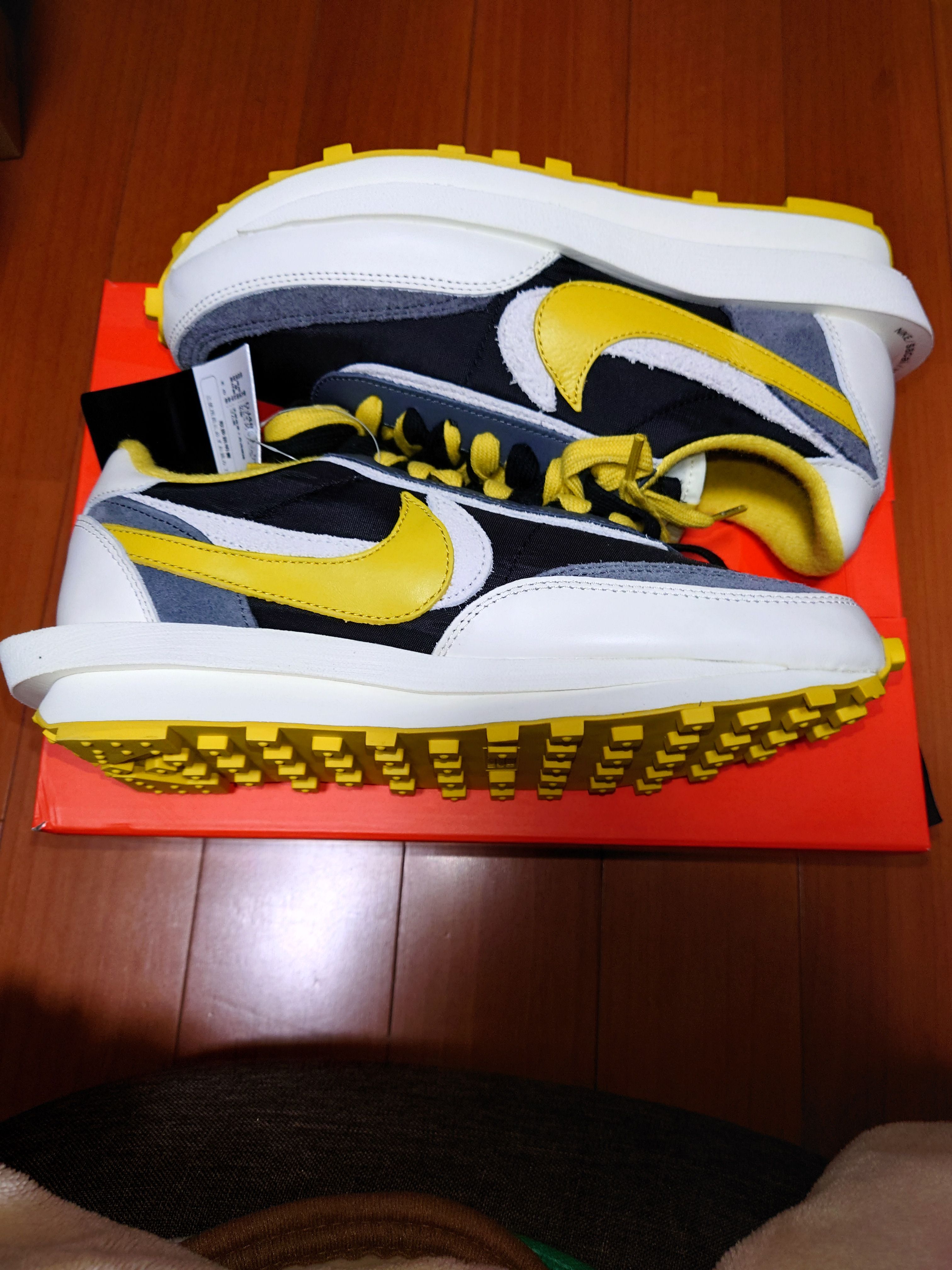 UNDERCOVER × sacai × Nike LD Waffle "Black/Sail-Dark Grey-Bright Citron"