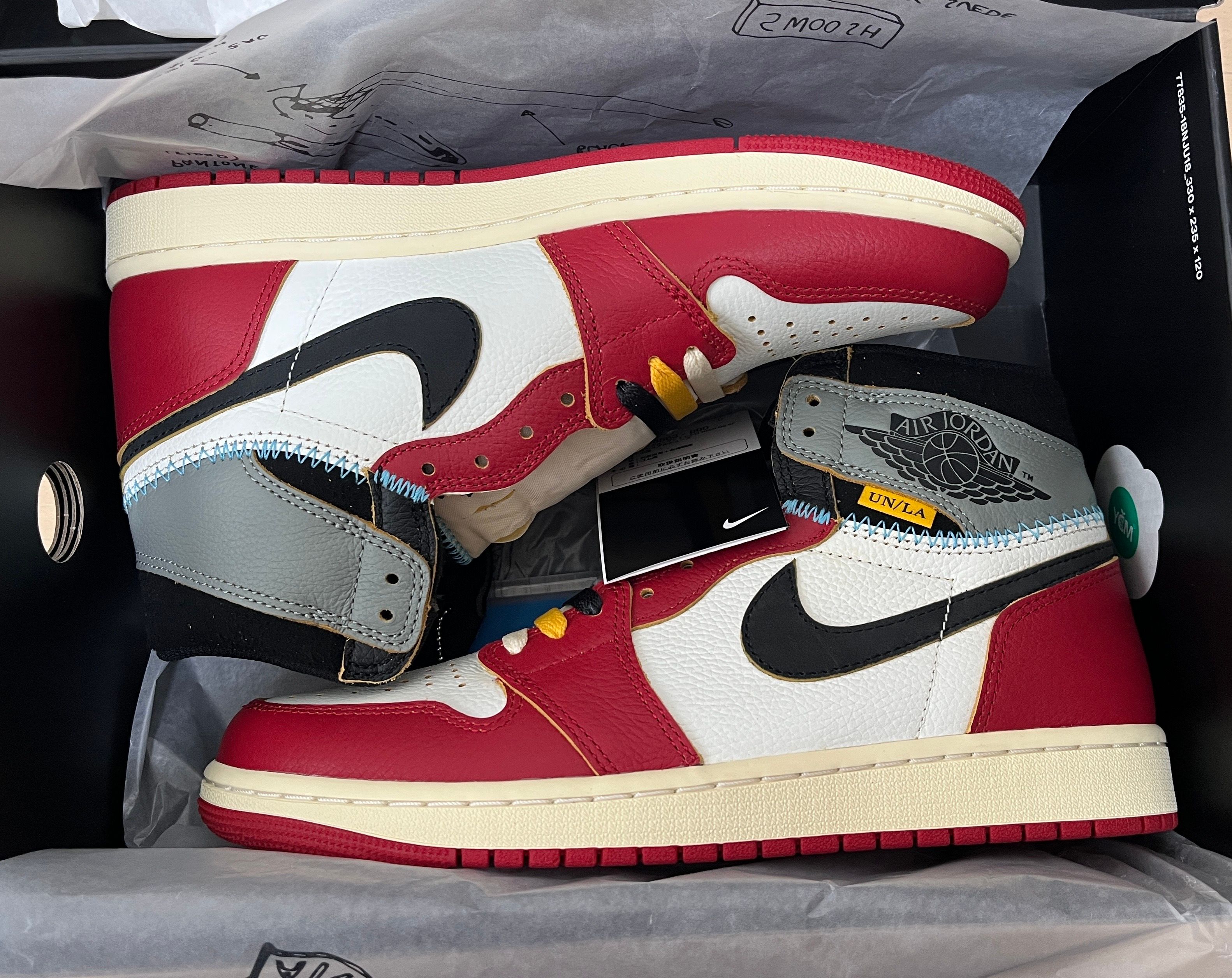 UNION × Nike Air Jordan 1 Retro High OG "Chicago/Shadow"