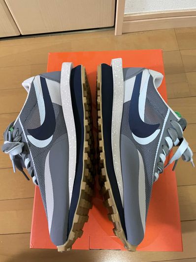 CLOT × Sacai × Nike LD Waffle "Grey Obsidian/Cool Grey"