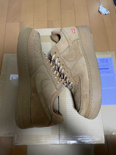Supreme × Nike Air Force 1 Low "Flax/Wheat"