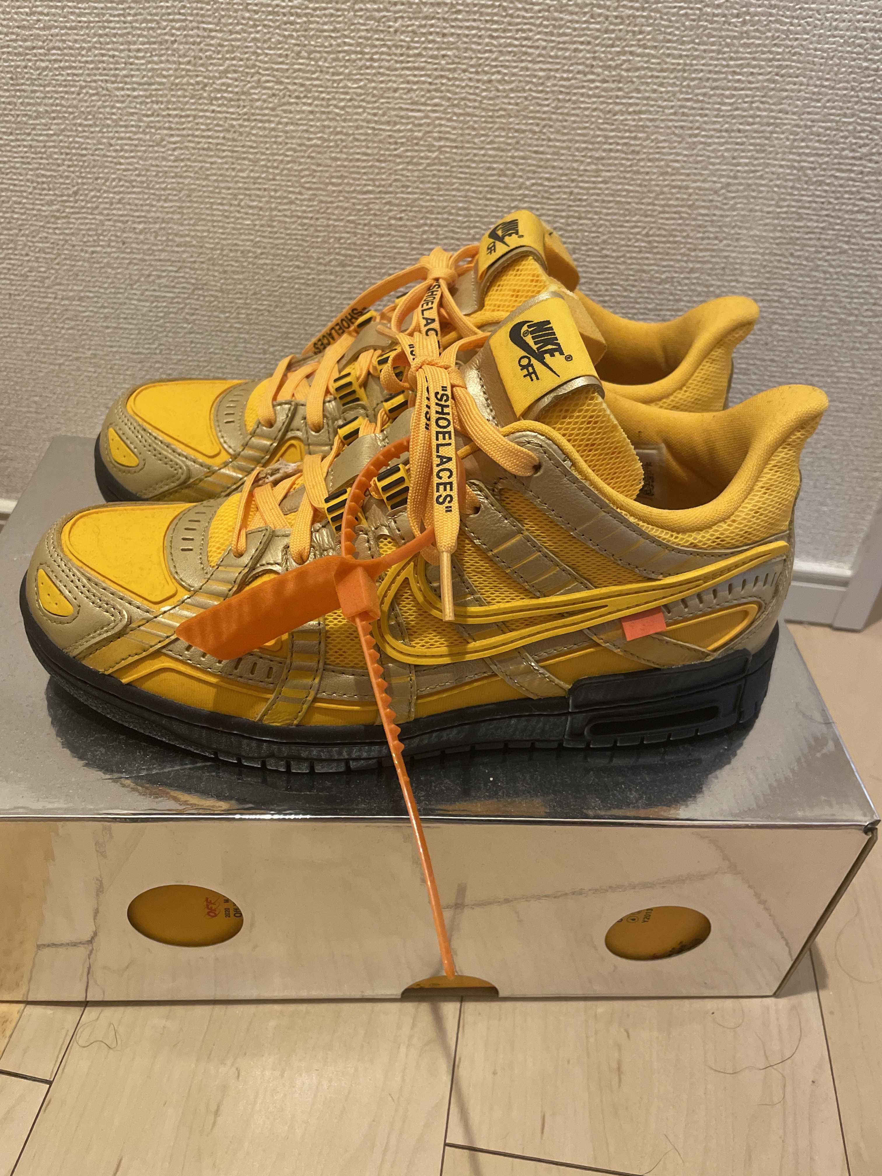 Off-White × Nike Air Rubber Dunk "University Gold"