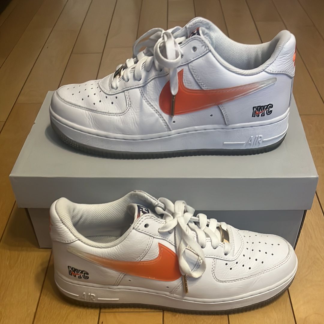 KITH × Nike Air Force 1 Low "White/Rush Blue/White/Brilliant Orange"