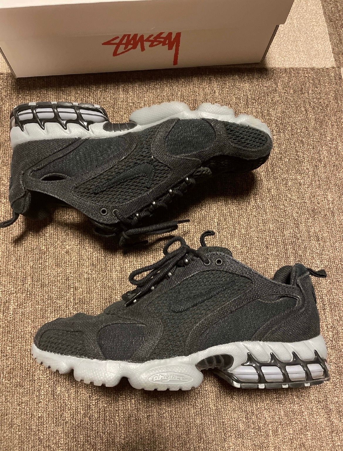 Stussy × Nike Air Zoom Spiridon Cage 2 "Black"