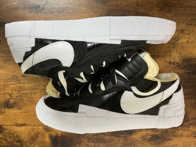 sacai × Nike Blazer Low "Black Patent Leather"