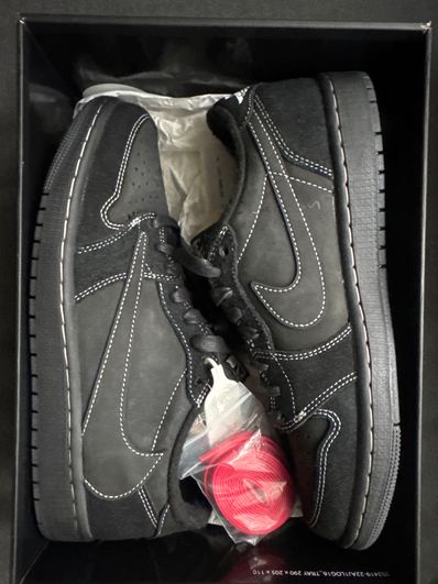 Travis Scott × Nike Air Jordan 1 Low OG SP "Black Phantom"
