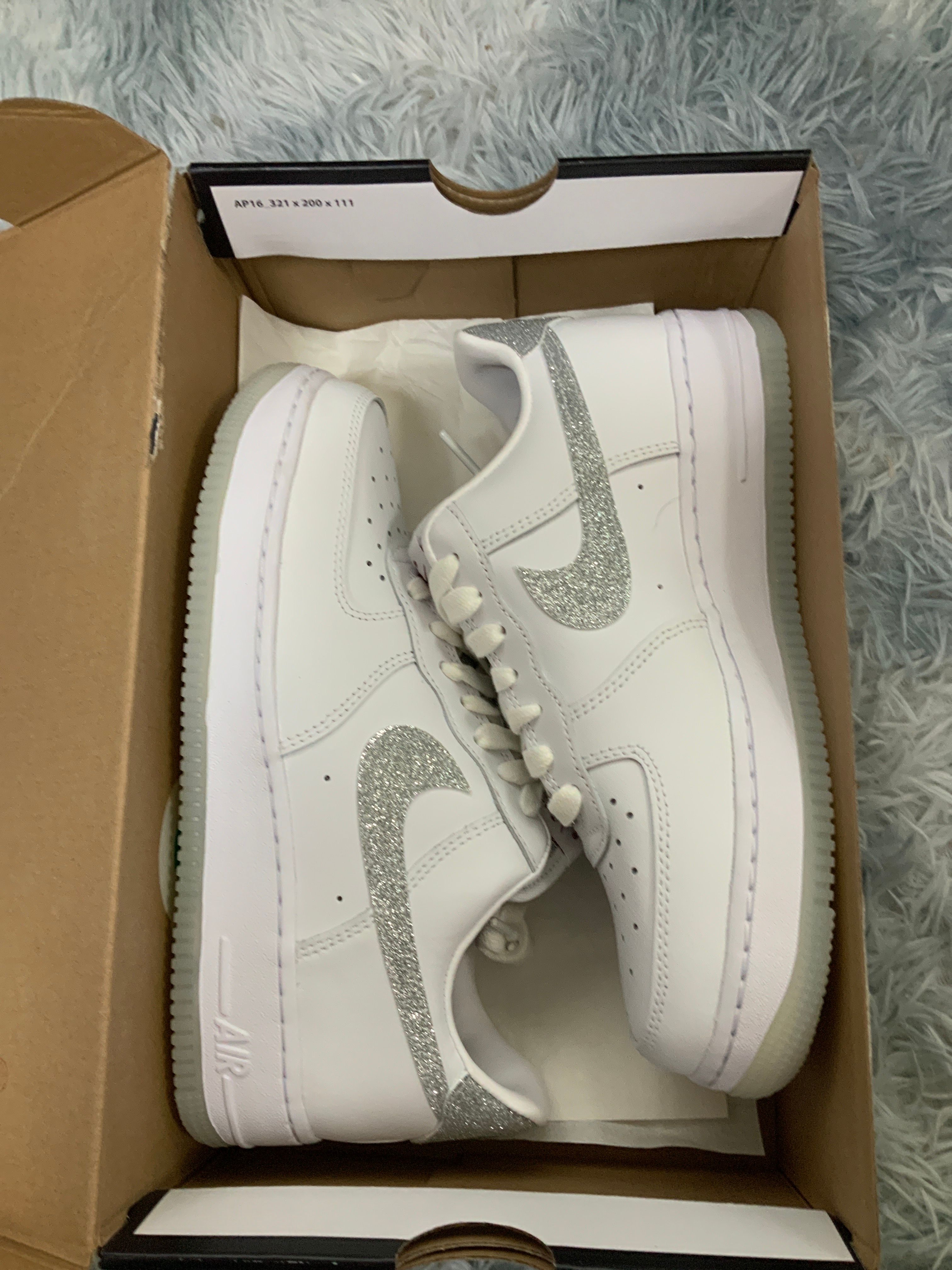 Nike Women's Air Force 1 '07 LX "White/Cool Grey/Multi Color"