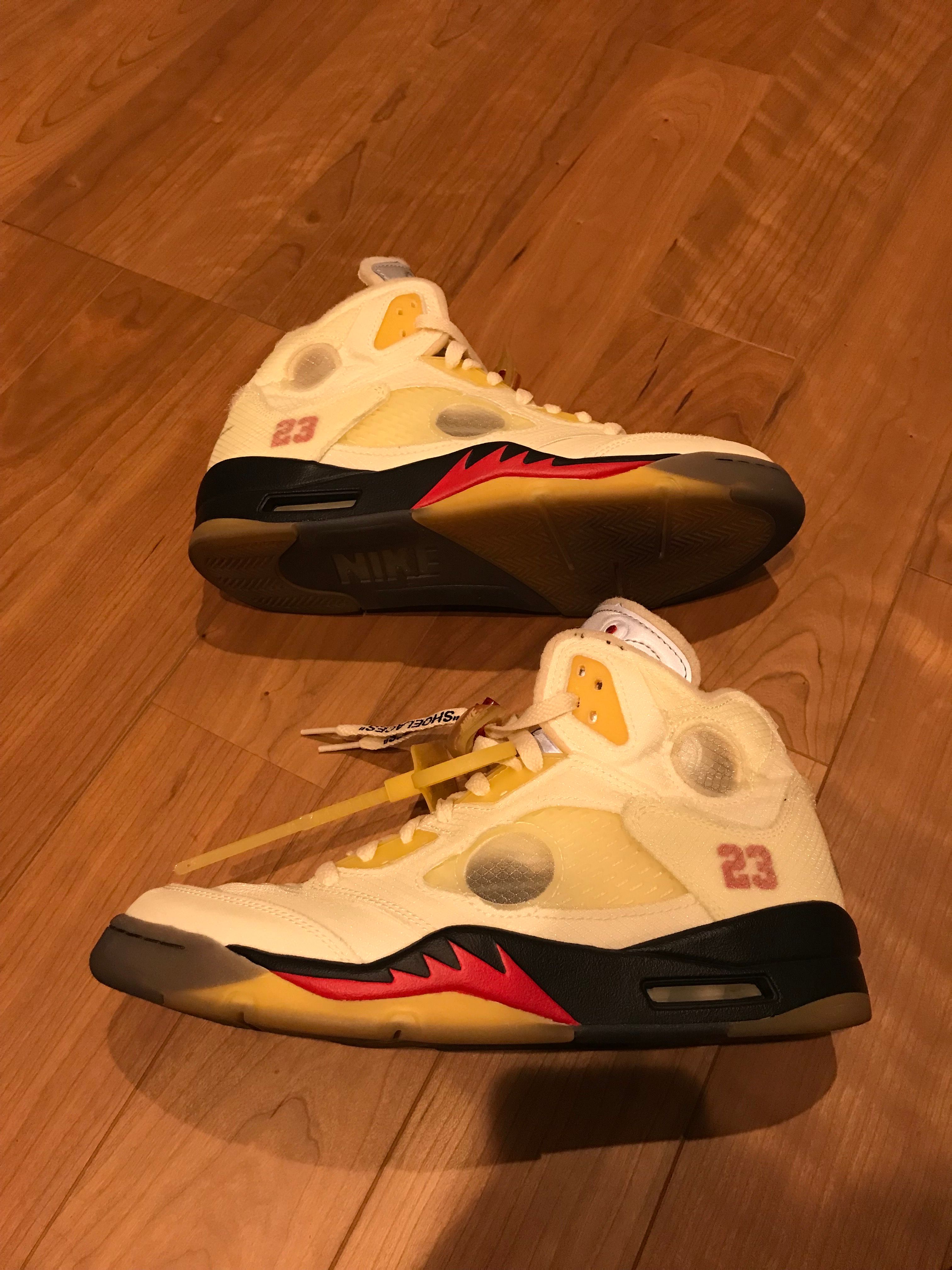 Off-White × Nike Air Jordan 5 "Sail"  