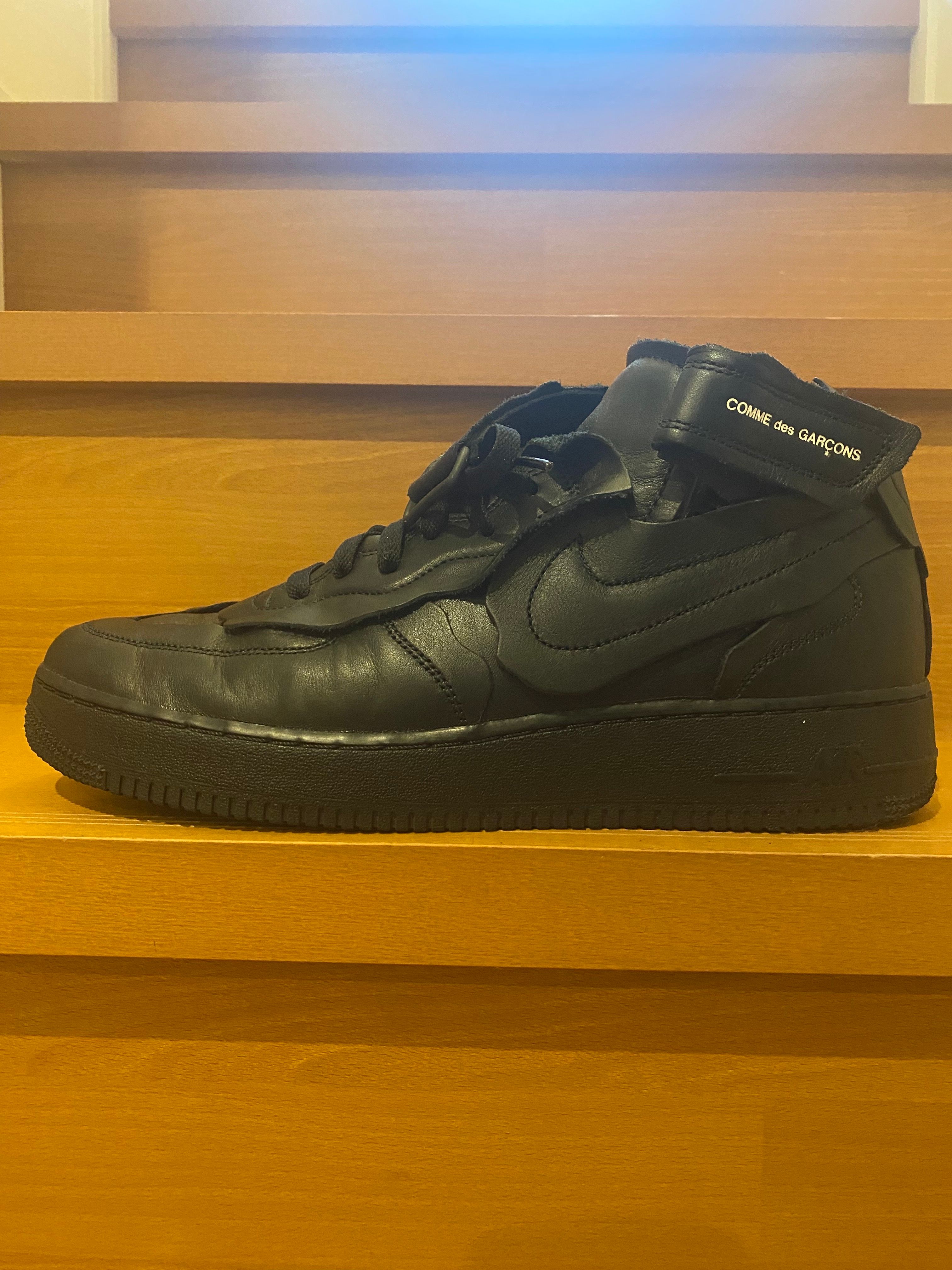 COMME des GARCONS × NIKE AIR FORCE 1 MID "BLACK"