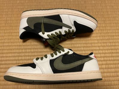 Travis Scott × Nike Women's Air Jordan 1 Low OG "Medium Olive"