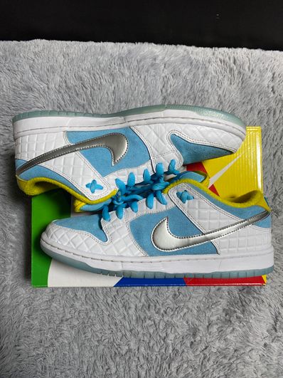 FTC × Nike SB Dunk Low "White/Blue"