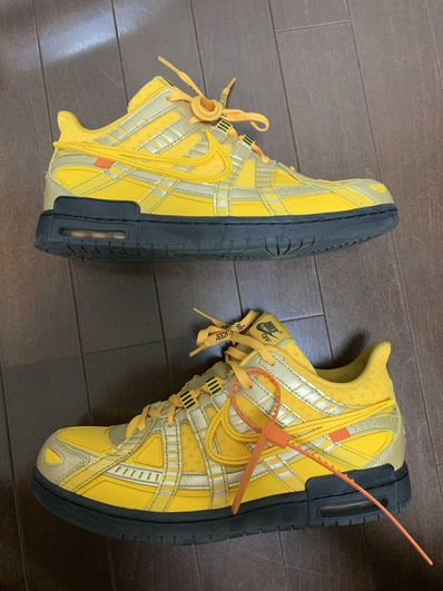 Off-White × Nike Air Rubber Dunk "University Gold"