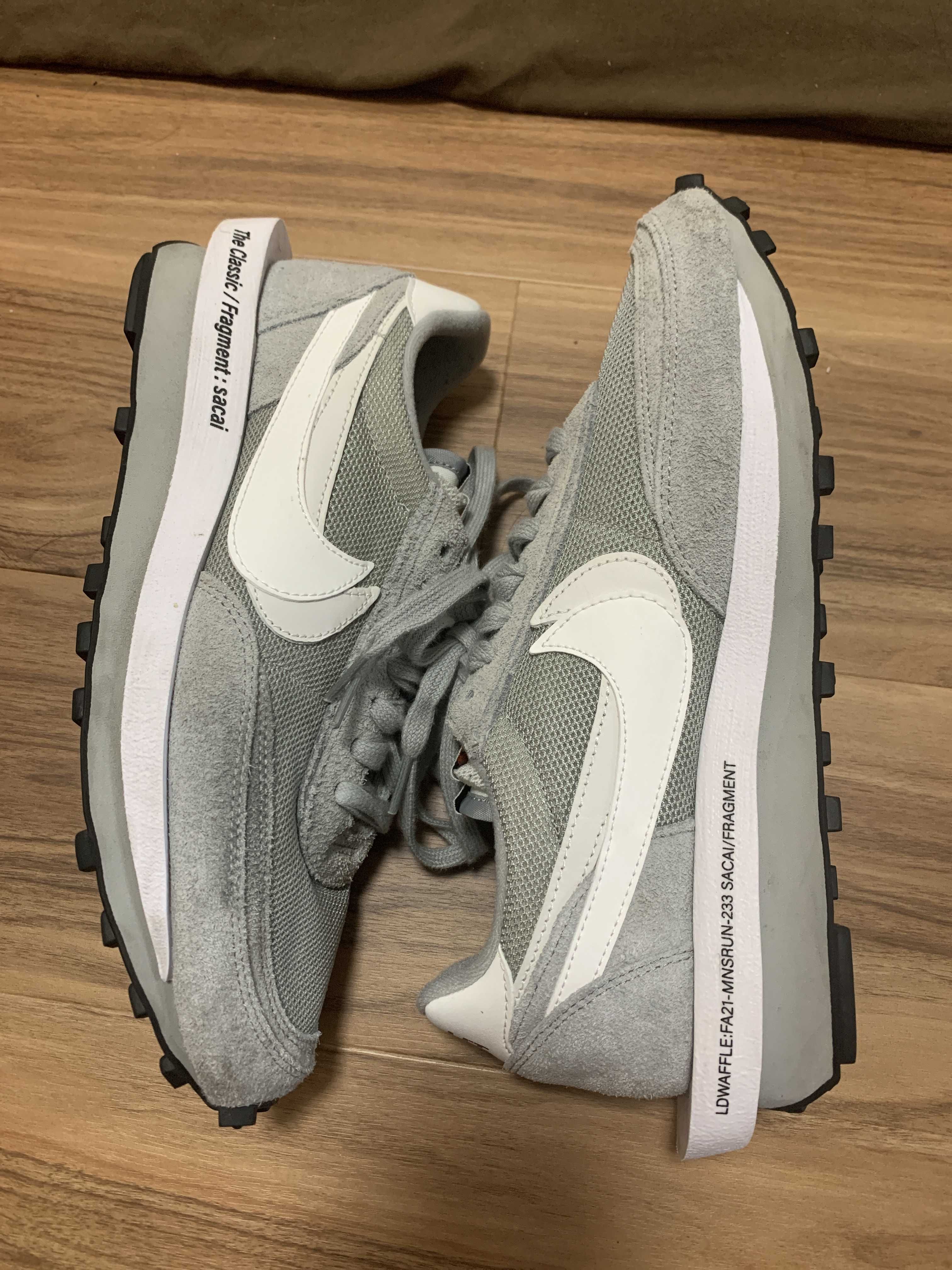 Fragment × sacai × Nike LD Waffle "Light Smoke Grey"