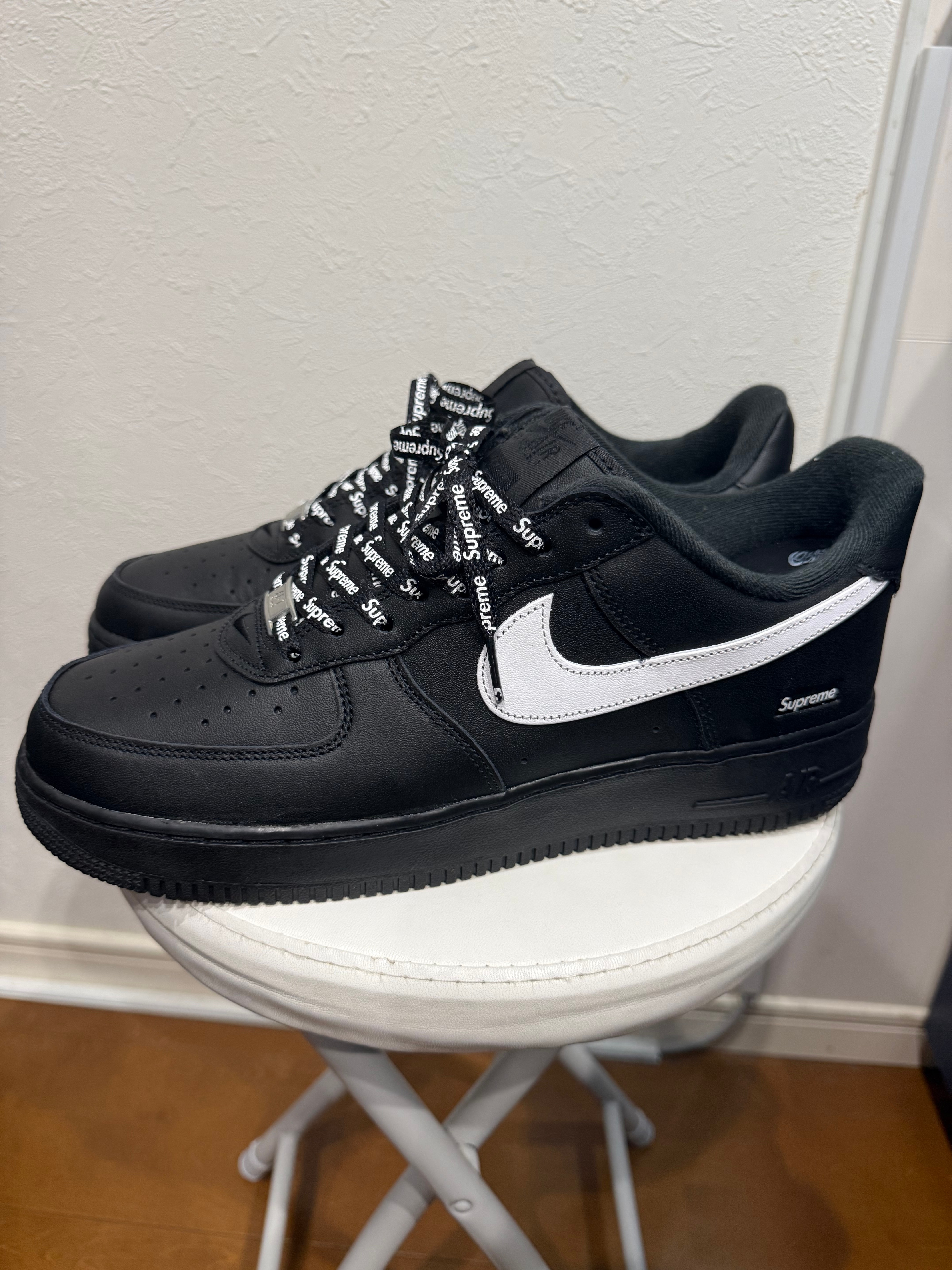 Supreme × Nike Air Force 1 Low "Black/White"