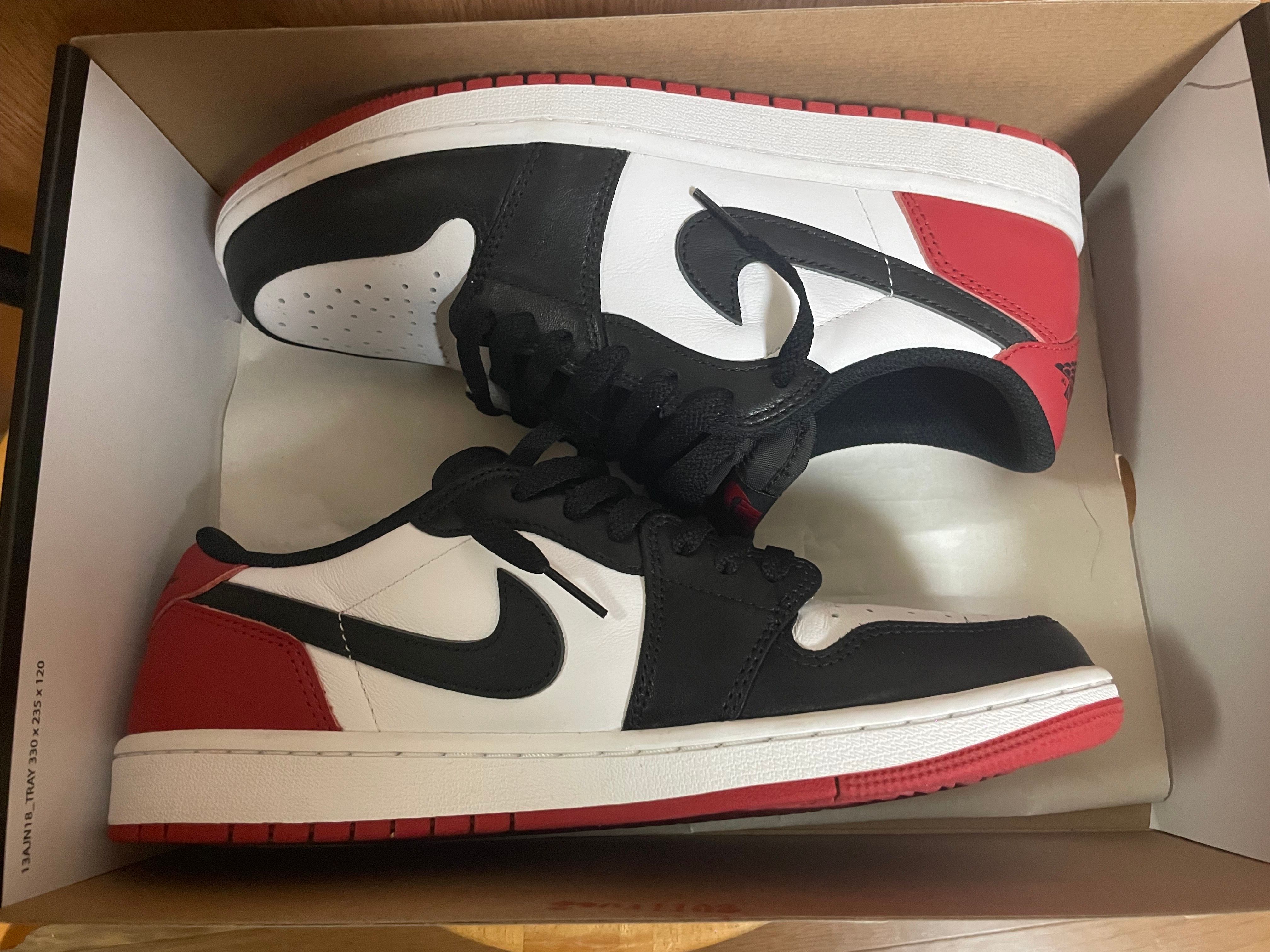 Nike Air Jordan 1 Retro Low OG "Black Toe"