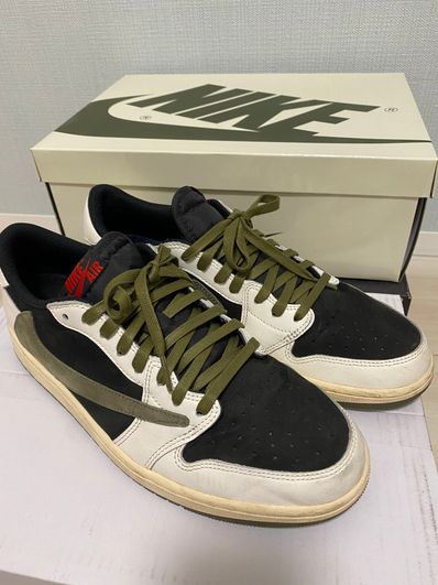 Travis Scott × Nike Women's Air Jordan 1 Low OG "Medium Olive"
