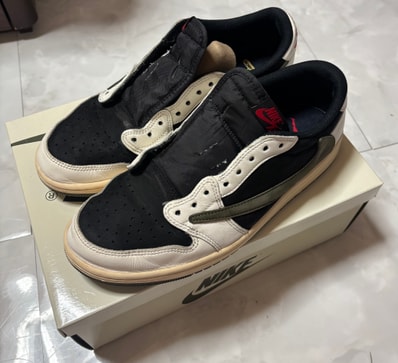 Travis Scott × Nike Women's Air Jordan 1 Low OG "Medium Olive"