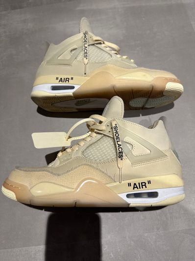 Off-White × Nike Women's Air Jordan 4 SP "Sail"