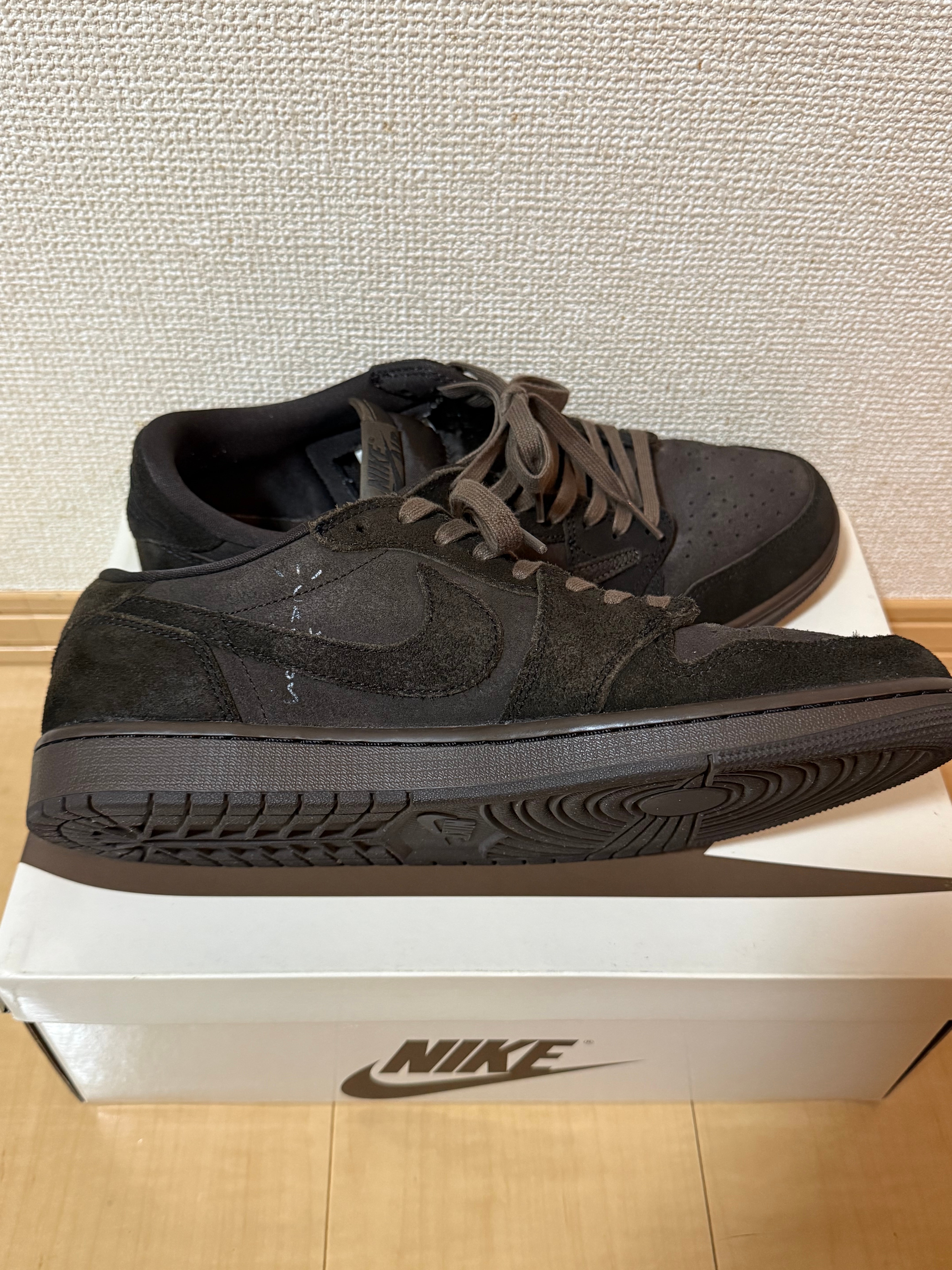 Travis Scott × Nike Air Jordan 1 Low OG SP "Velvet Brown and Dark Mocha"