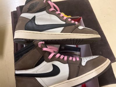 Travis Scott × Nike Air Jordan 1 Retro High OG TS SP "Sail/Dark Mocha"