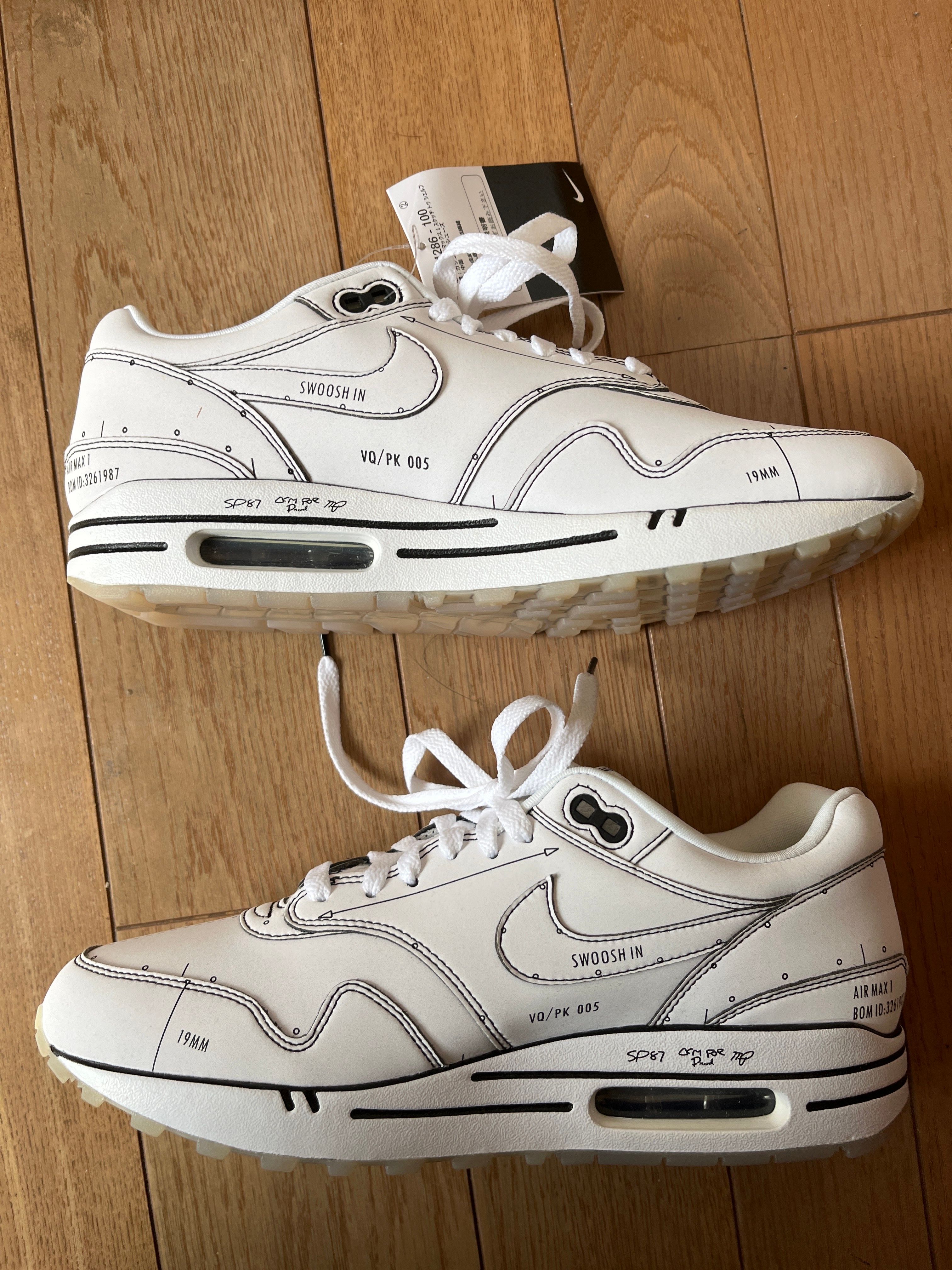 NIKE AIR MAX 1 "TINKER SCHEMATIC WHITE"