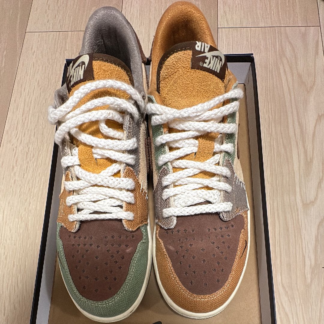 Zion Williamson × Nike Air Jordan 1 Low OG "Flax and Oil Green"