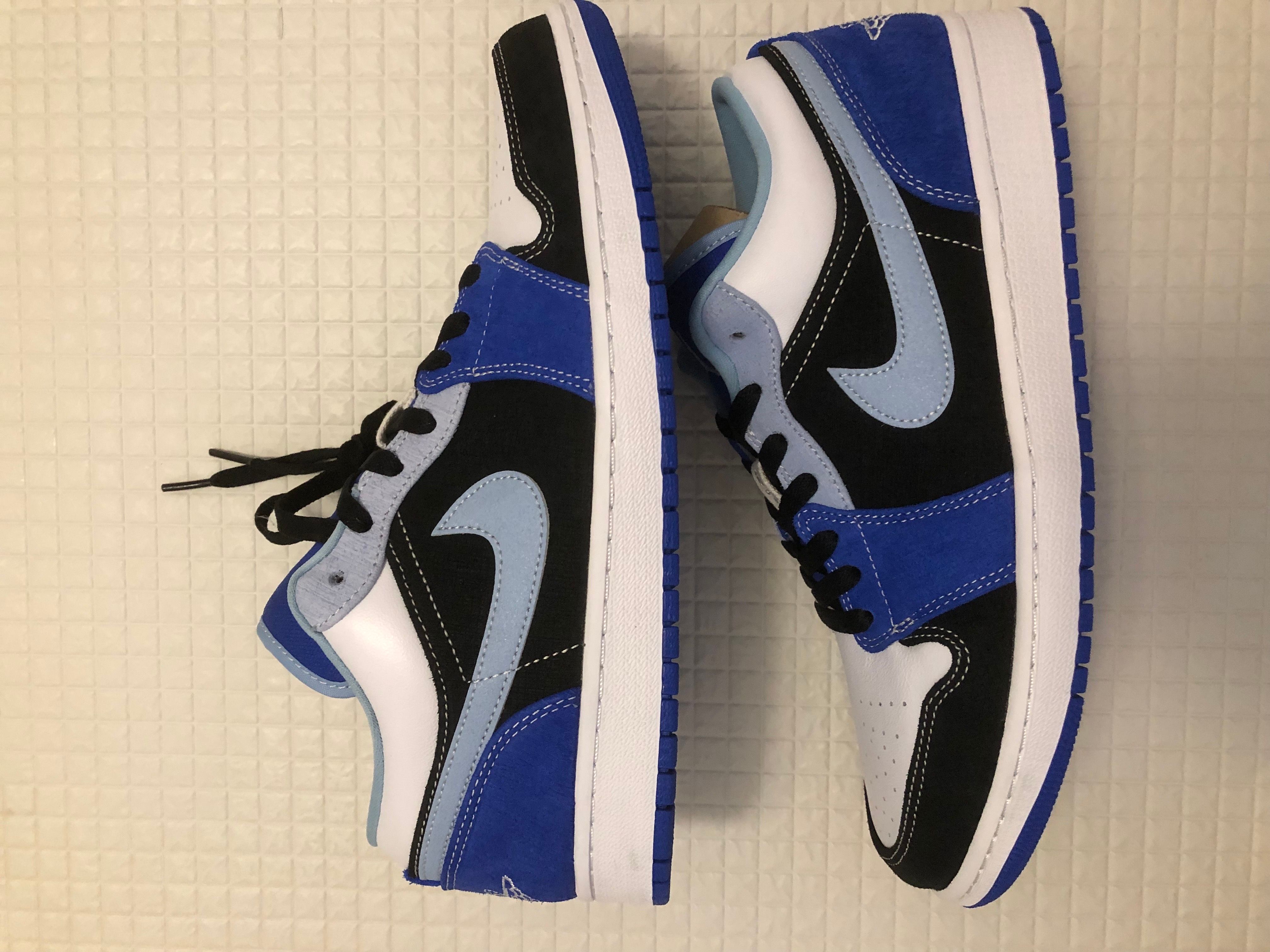 NIKE AIR JORDAN 1 LOW "WHITE/BLACK/BLUE"