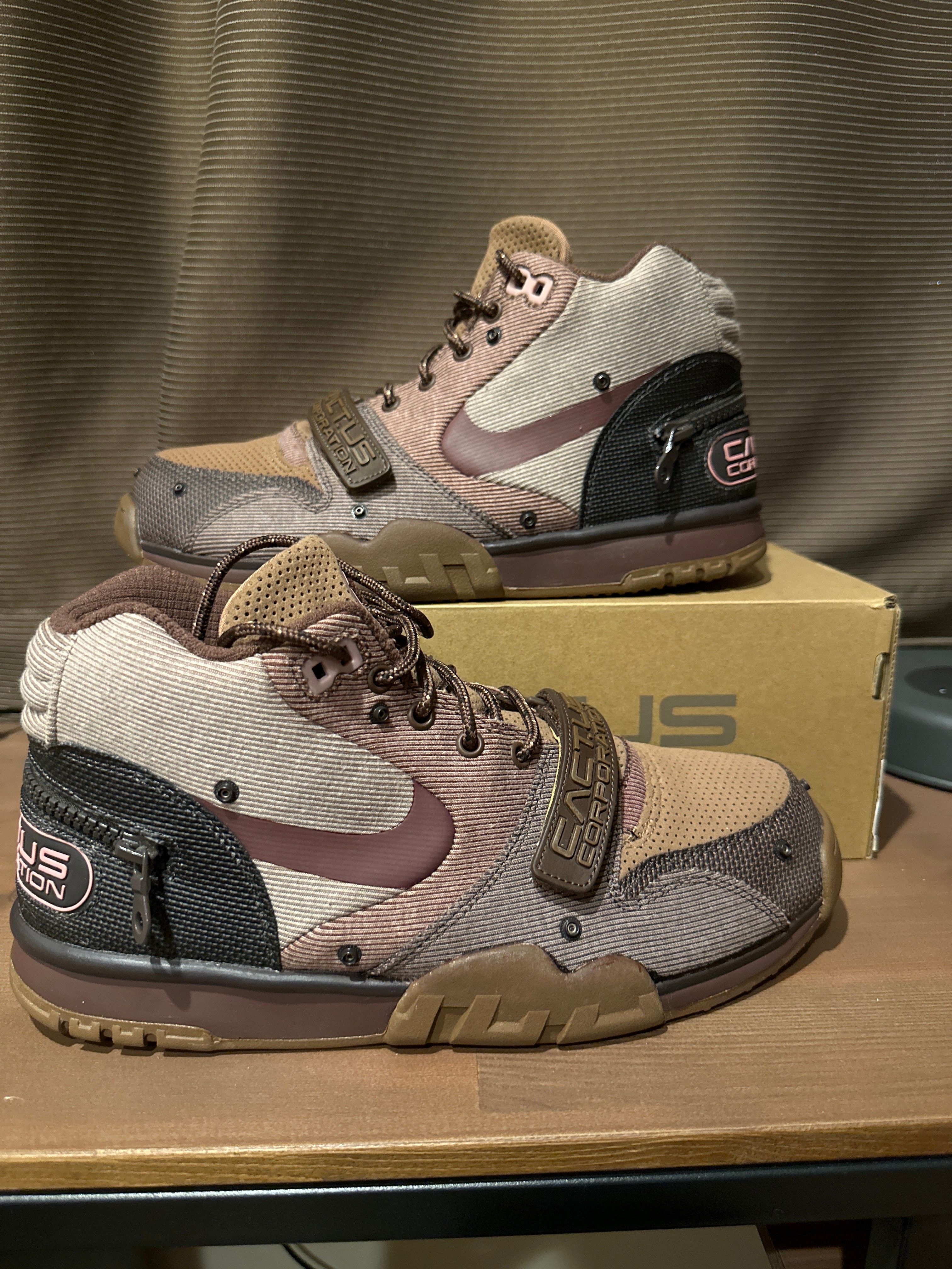 Travis Scott x Nike Air Trainer 1 SP "Archaeo Brown and Rust Pink"