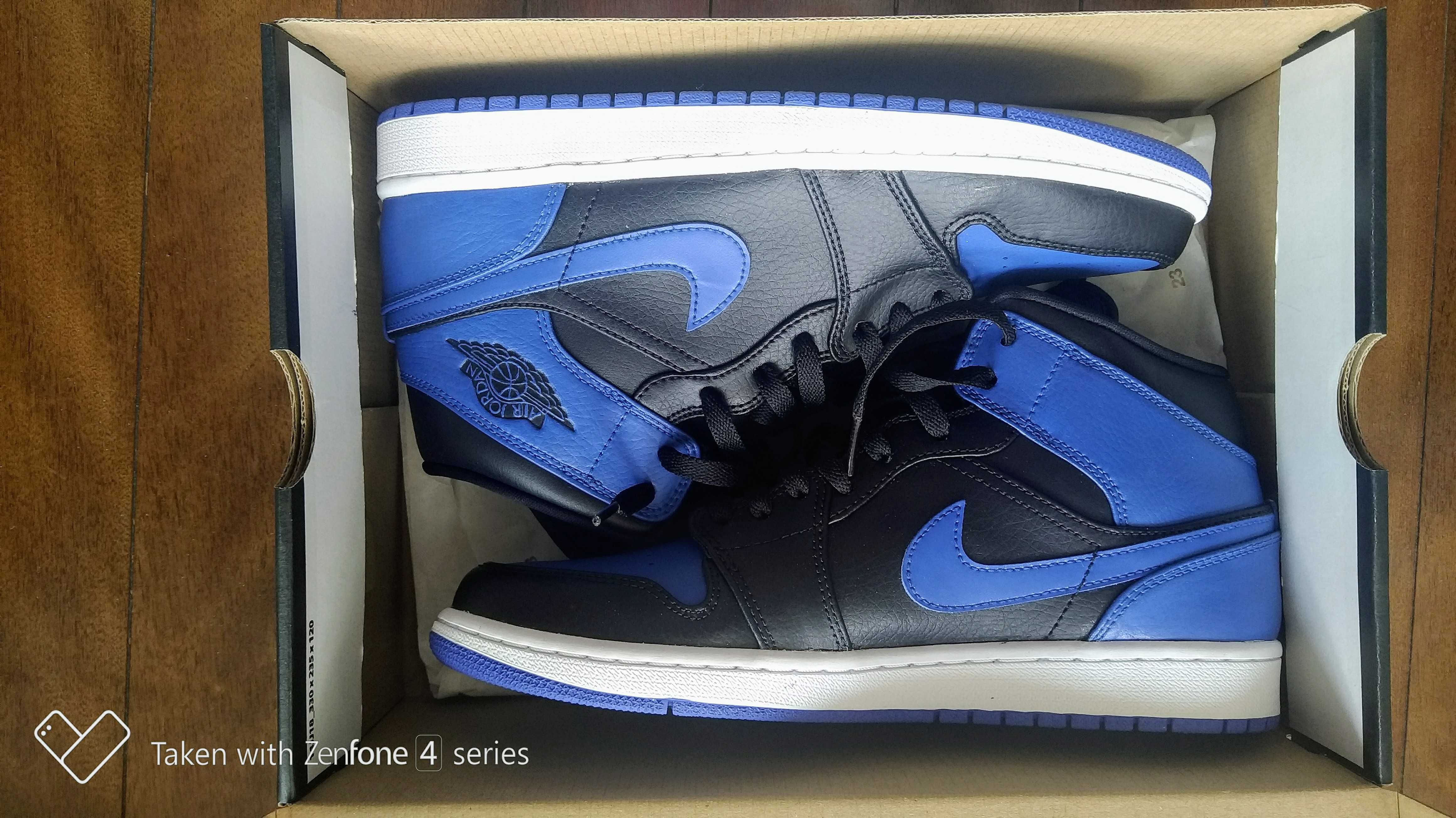 NIKE AIR JORDAN 1 MID "BLACK/BLUE"