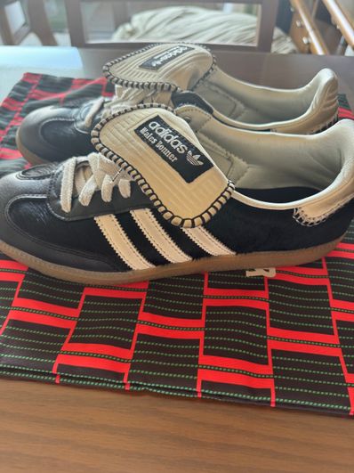 Wales Bonner × adidas Samba Pony Tonal Low "Core Black/Cream White"