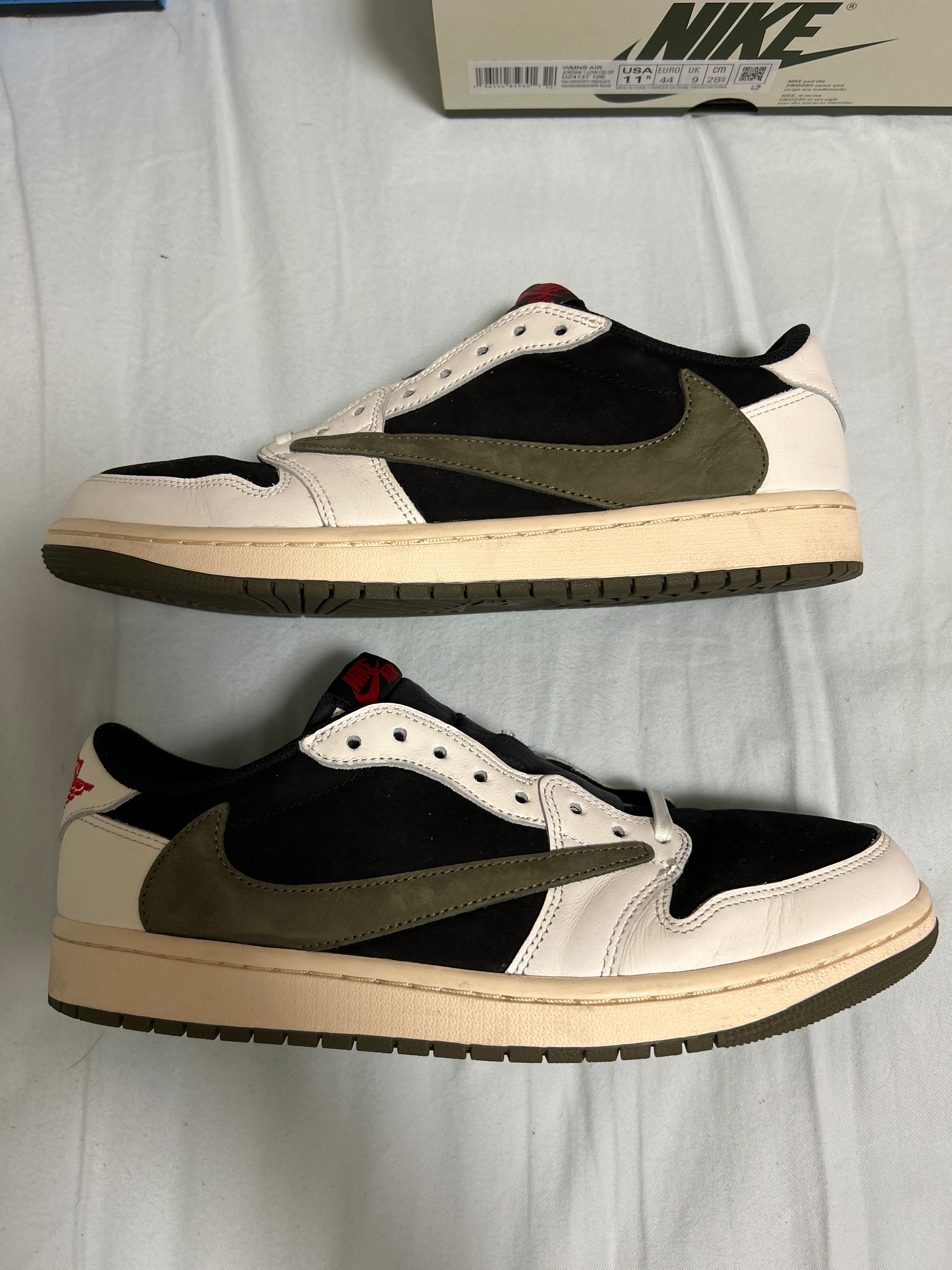 Travis Scott × Nike Women's Air Jordan 1 Low OG "Medium Olive"