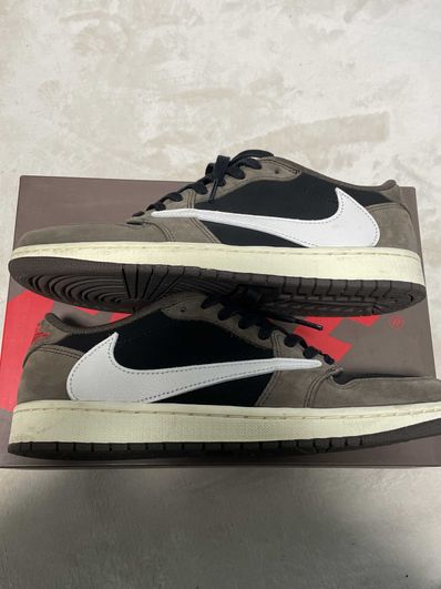 Travis Scott × Nike Air Jordan 1 Low OG SP-T "Black/Dark Mocha"