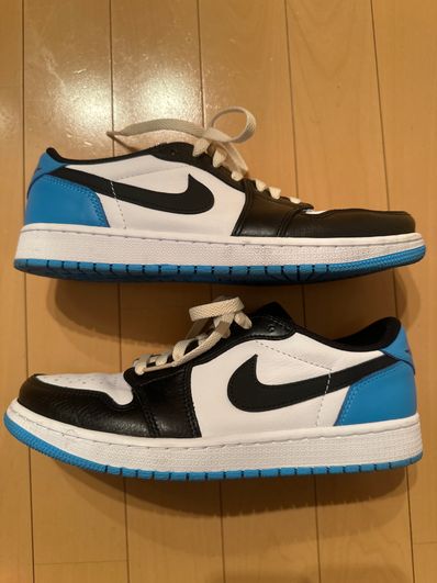 Nike Air Jordan 1 Low OG "Black and Dark Powder Blue/UNC"