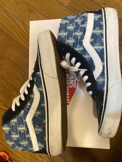 Supreme × Vans Sk8-Hi Hole Punch Denim "Blue"