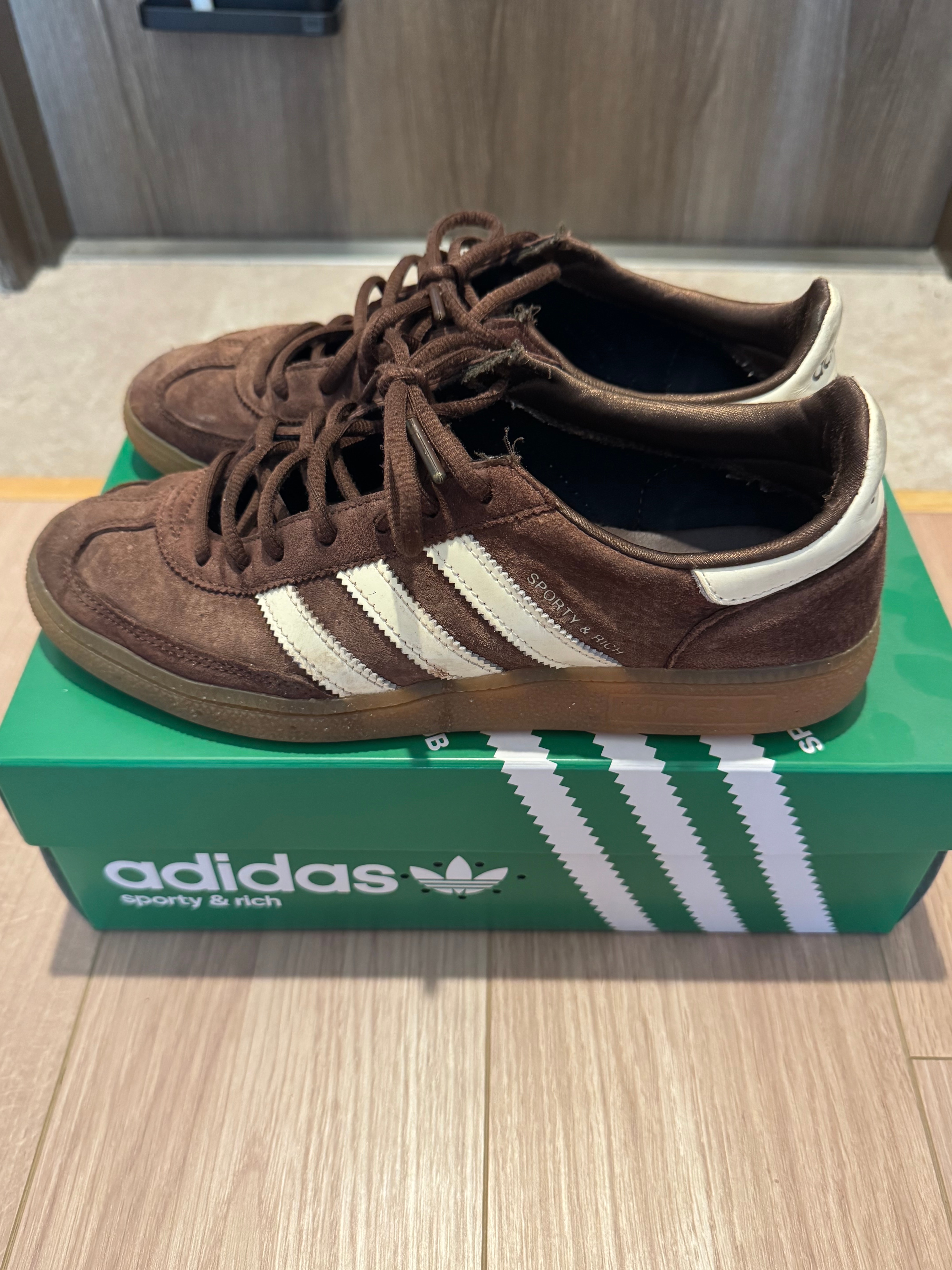 Sporty & Rich × adidas Handball Spezial "Auburn/Cream White/Gum"