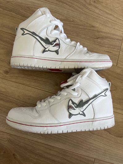 Oski x Nike SB Dunk High "Great White Shark"