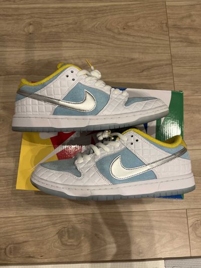 FTC × Nike SB Dunk Low "White/Blue"