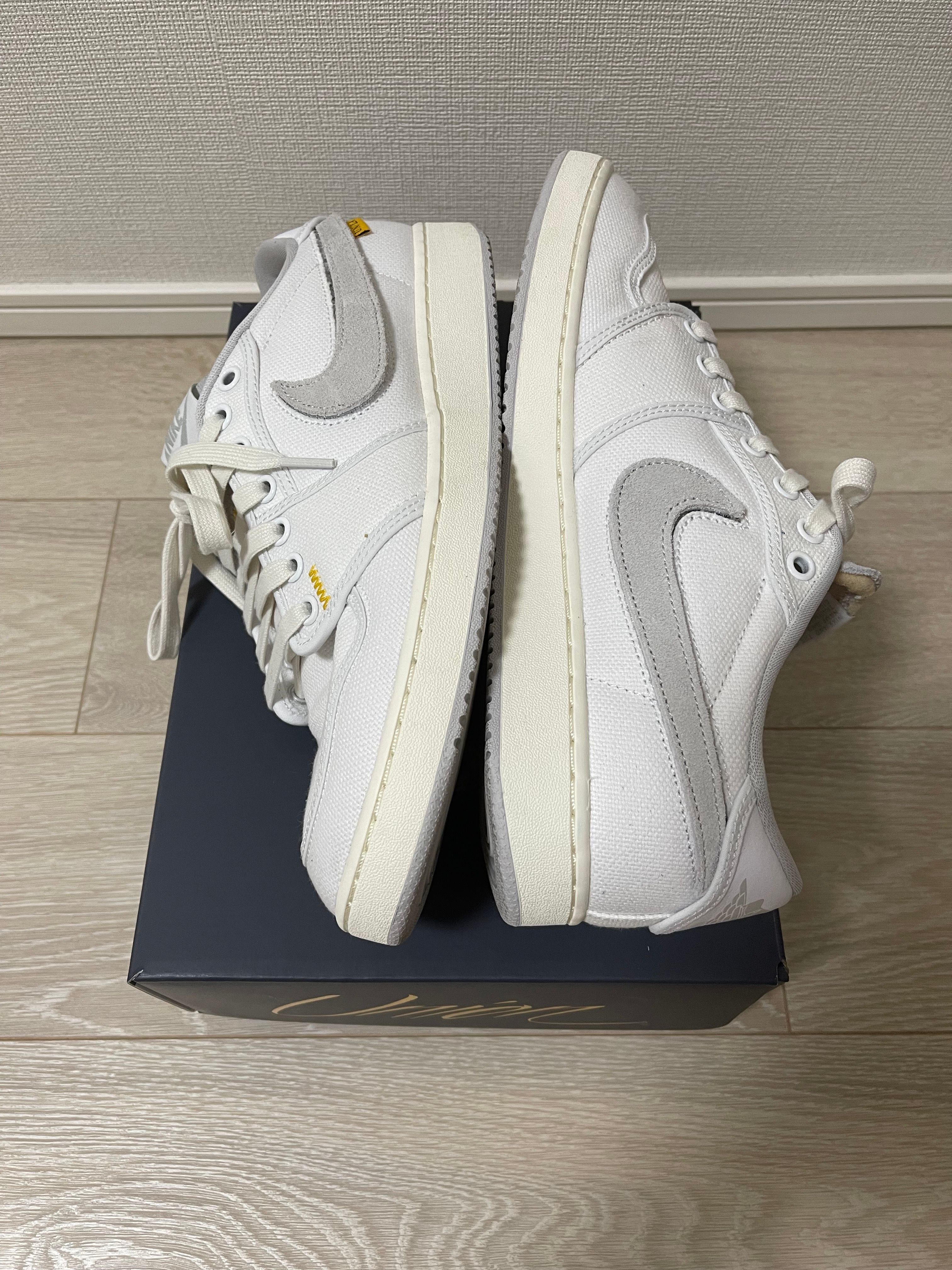UNION × Nike Air Jordan 1 Low KO "White Canvas"