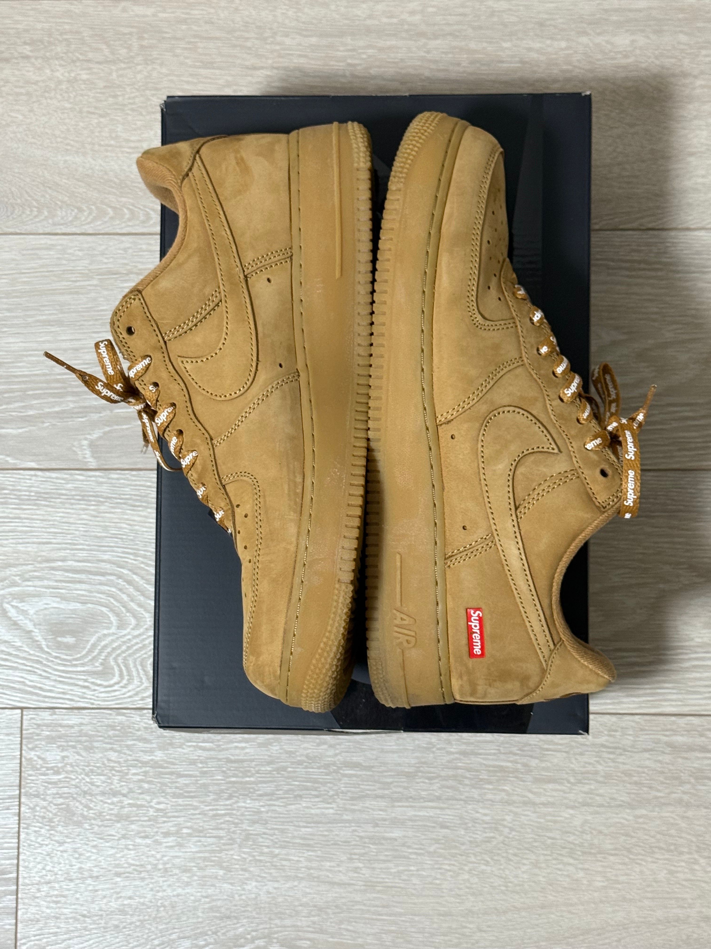 Supreme × Nike Air Force 1 Low "Flax/Wheat"