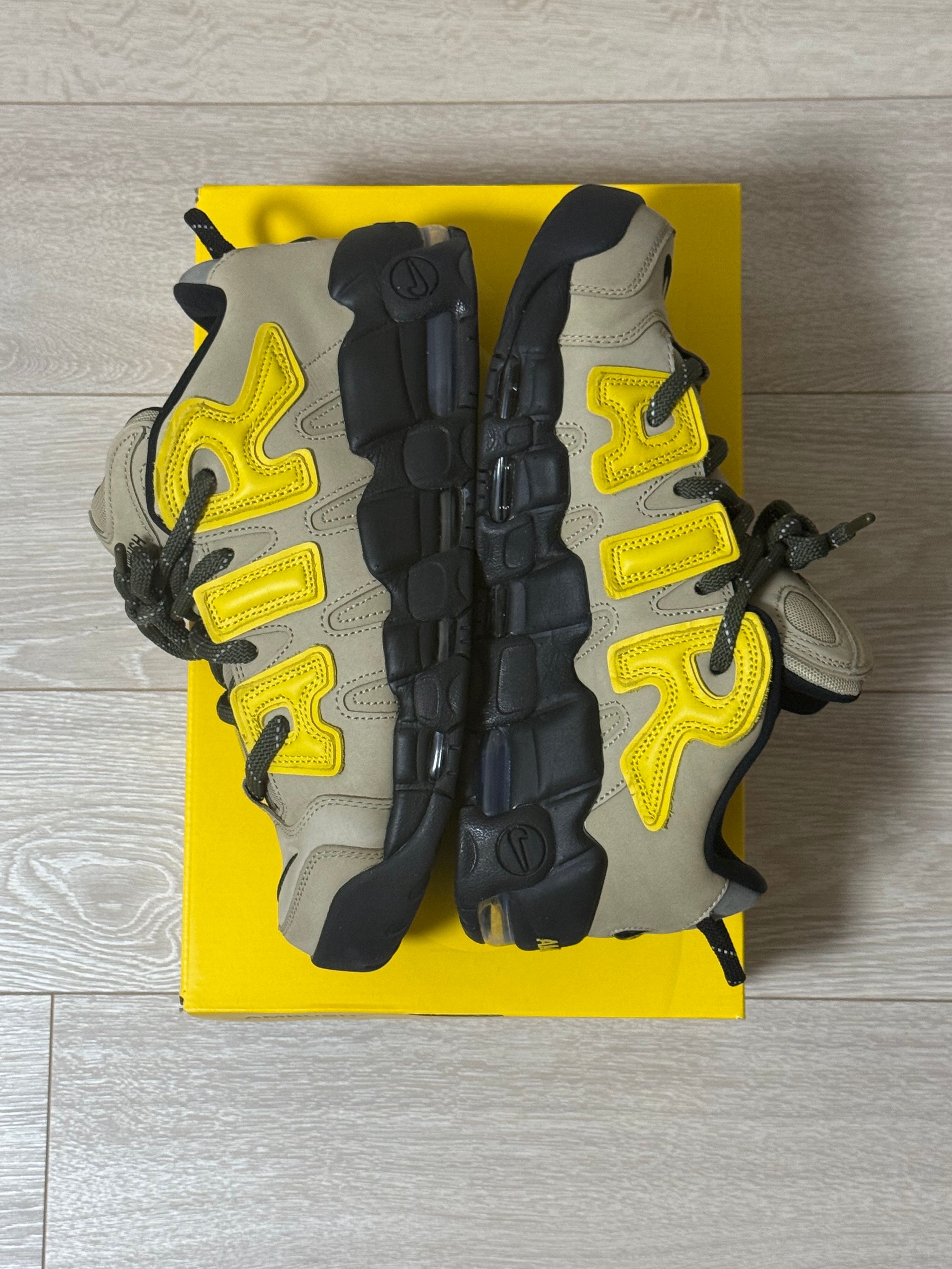 AMBUSH × Nike Air More Uptempo Low "Vivid Sulfur and Limestone"