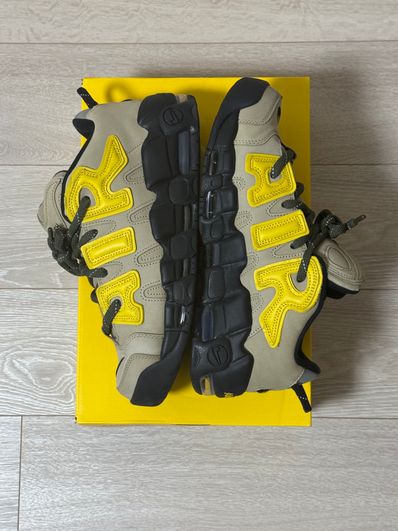 AMBUSH × Nike Air More Uptempo Low "Vivid Sulfur and Limestone"