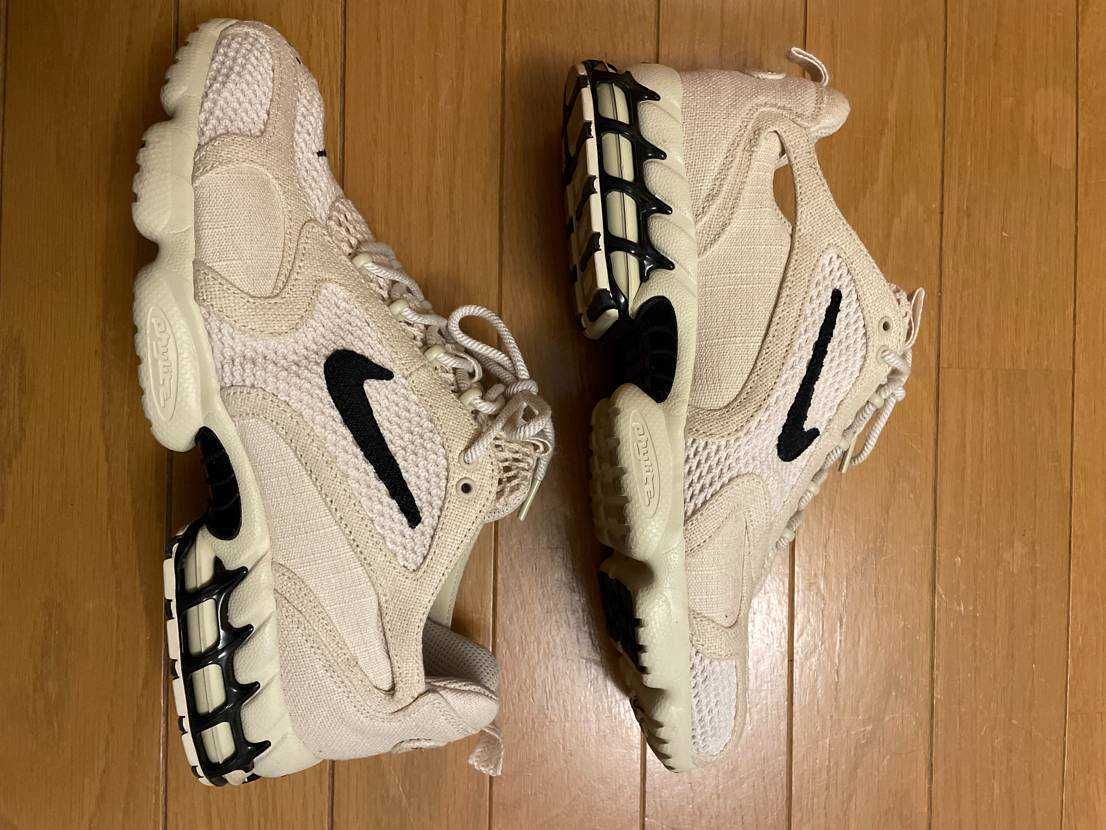 Stussy × Nike Air Zoom Spiridon CG 2 "Fossil/Black"