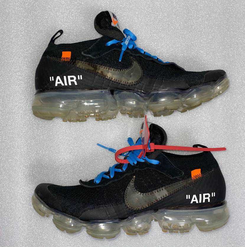 Off-White × Nike Air Vapormax "Black/Total Orange/Clear"