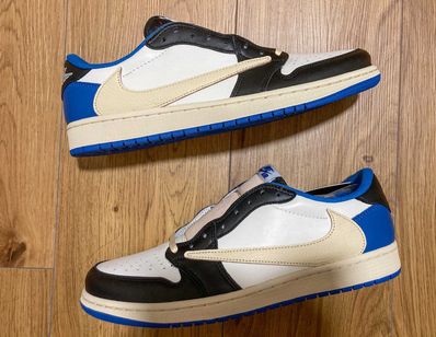 Travis Scott × fragment design × Nike Air Jordan 1 Low OG SP "Military Blue"