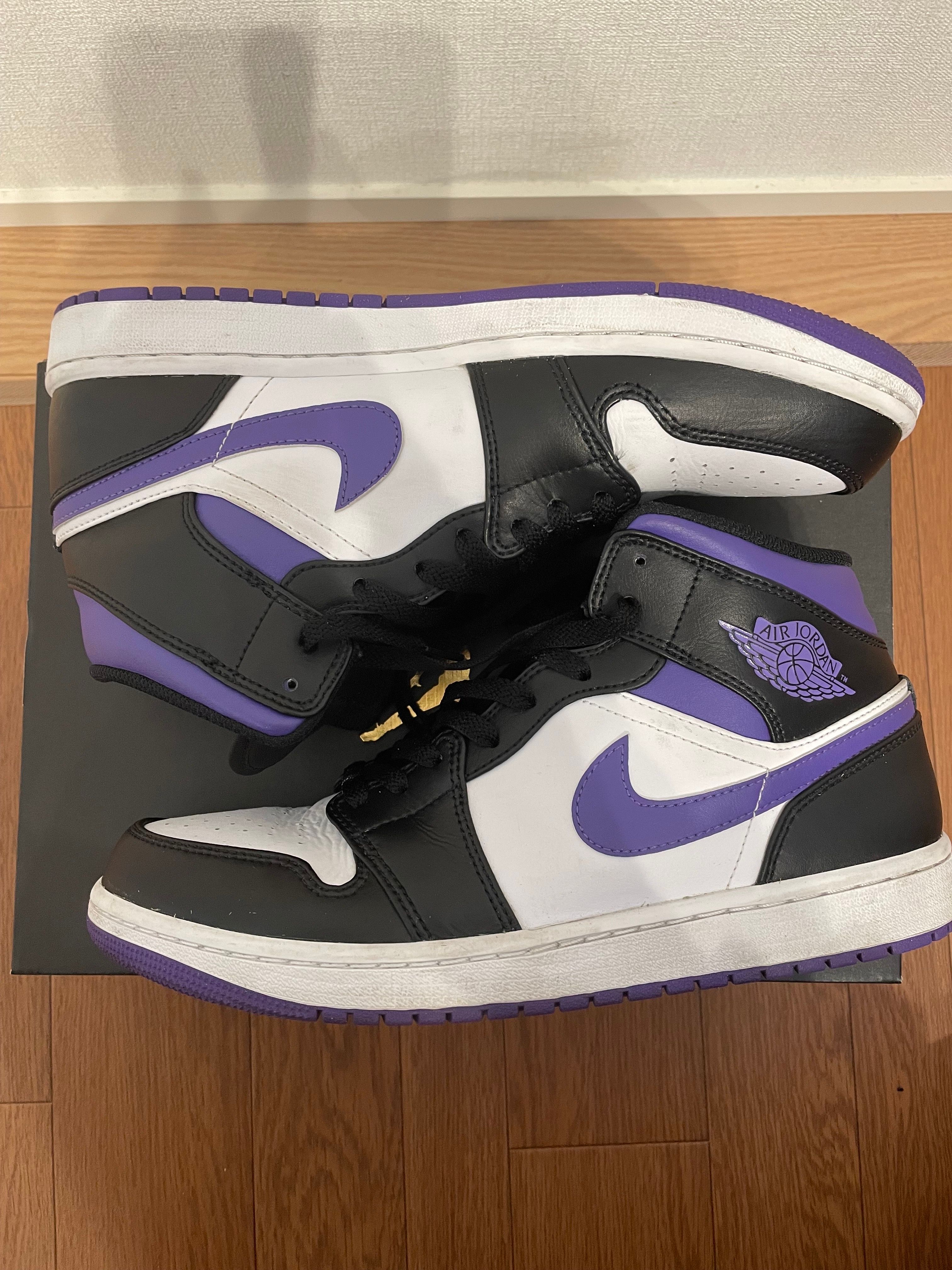 Nike Air Jordan 1 Mid "Black/Court Purple"