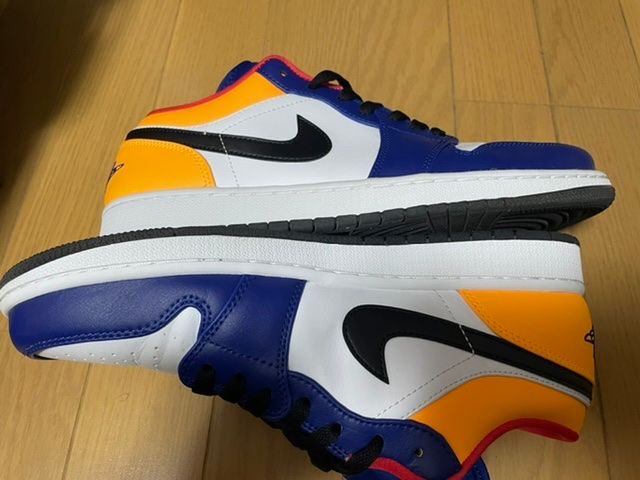 NIKE AIR JORDAN 1 LOW "WHITE/NAVY/YELLOW"