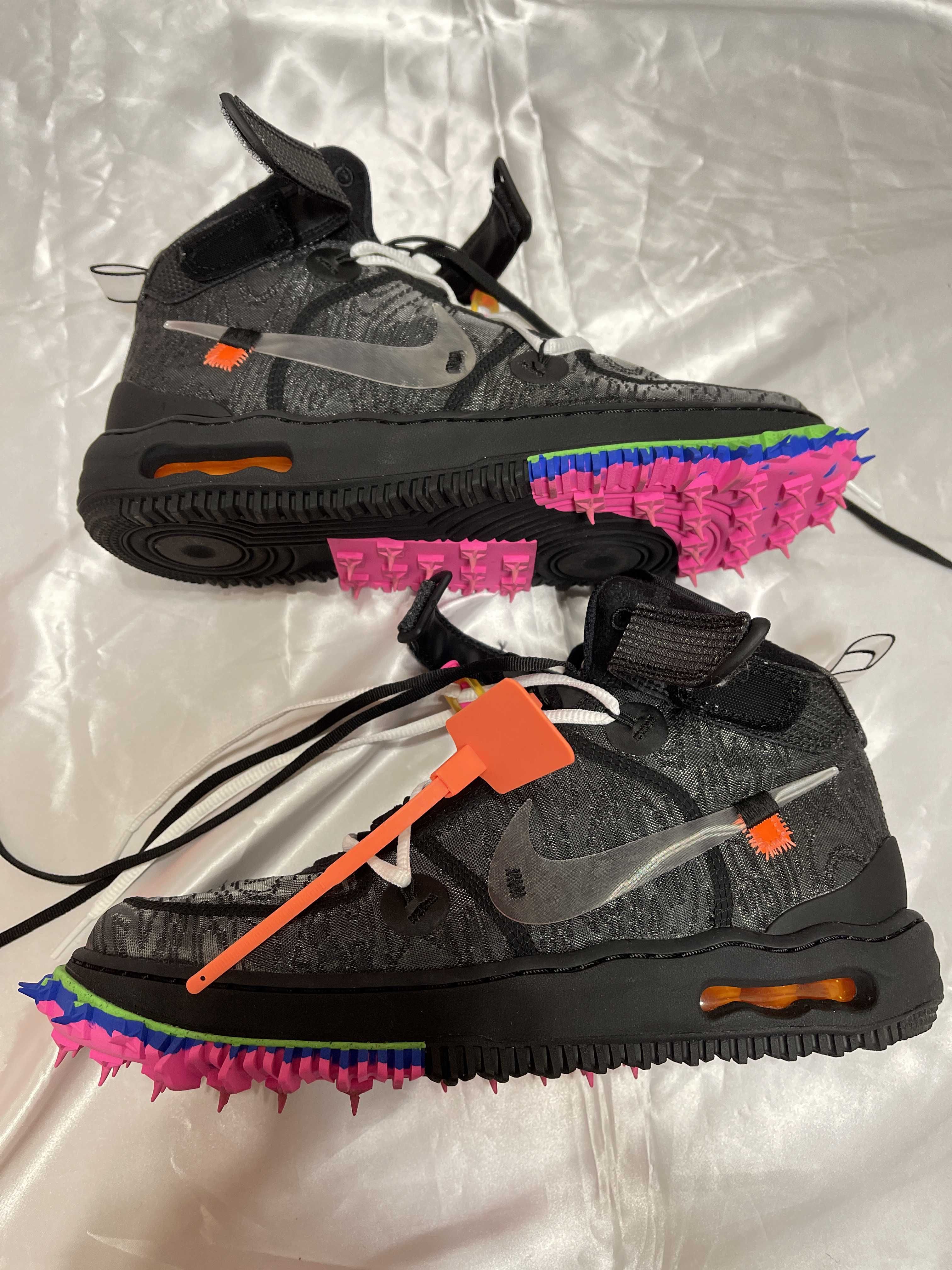 Off-White × Nike Air Force 1 Mid "Black"