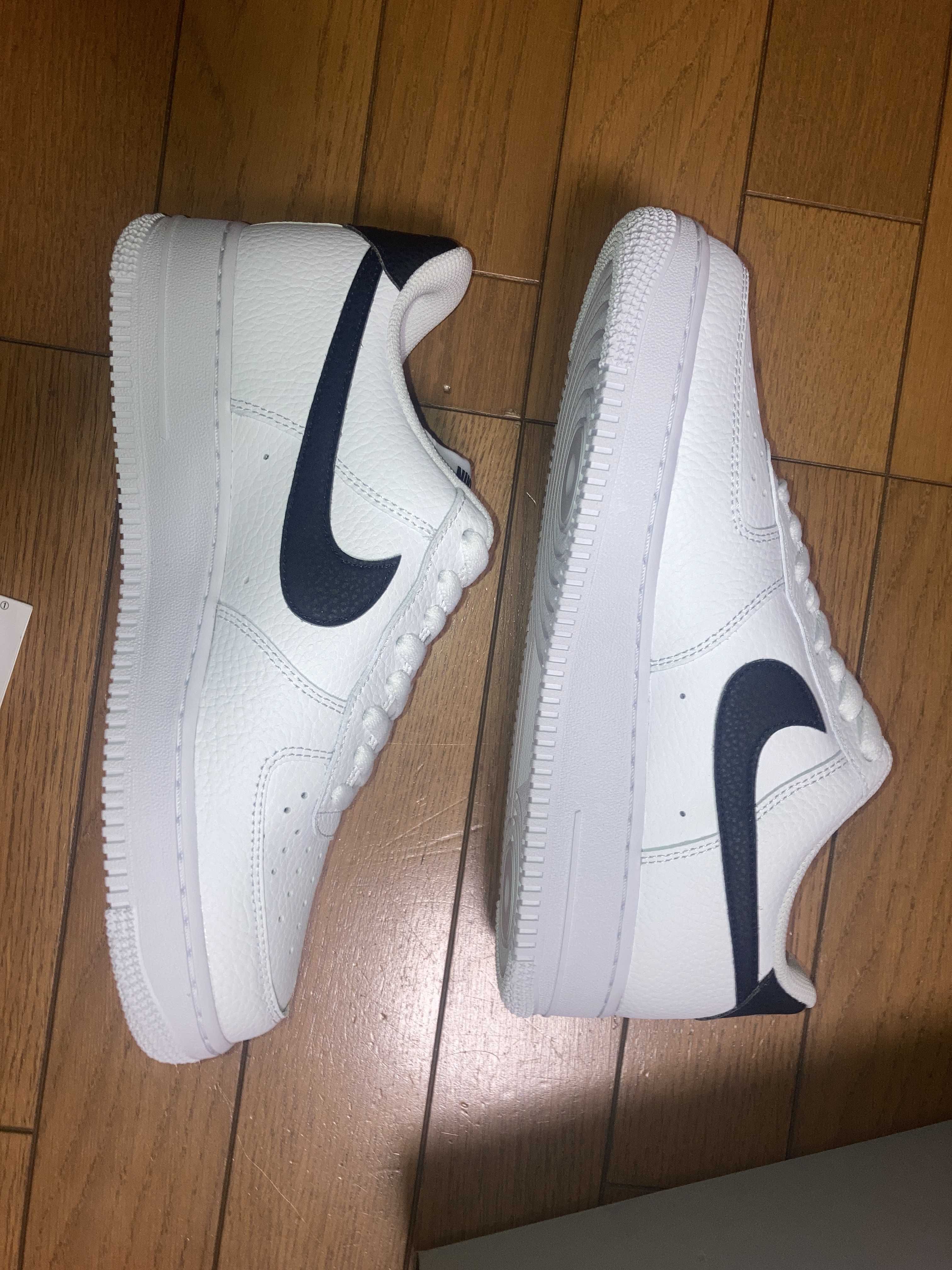 Nike Air Force 1 Low '07 "White Black Pebbled Leather"